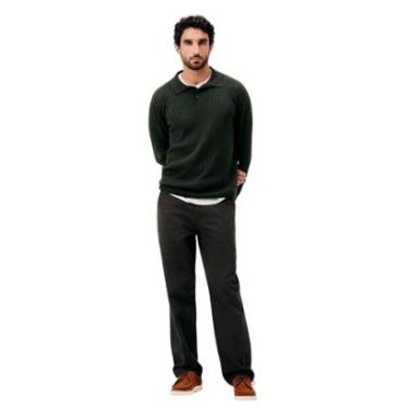 Imagem de Suéter Gola Polo Hering Masculino Em Tricô Canelado-Masculino