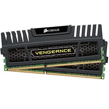 Imagem de Corsair Kit de memória Vengeance 8 GB (2 x 4 GB) DDR3 1600 MHz PC3 12800 240 pinos DDR3 Dual Channel 1,5 V (CMZ8GX3M2A1600C9)