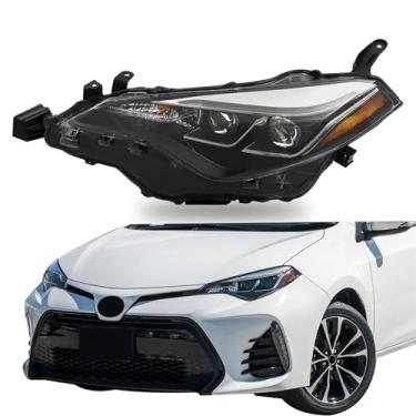 Imagem de Thomletha Substituição para Toyota Corolla SE 2017-2019 Projetor de montagem de farol lado esquerdo LH