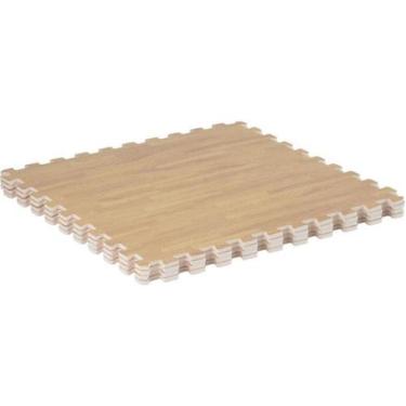 Imagem de Tapete Eva Puzzle 60X60Cm 4 Pecas Madeira Just Home - Just Home Collec