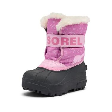 Imagem de SOREL Bota infantil Snow Commander, Orquídea/Rosa Flare, 13 Little Kid