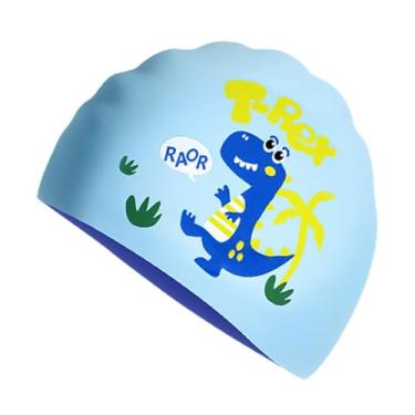 Imagem de simhoa Touca de natação infantil à prova d'água para crianças, homens e mulheres, para cabelos longos, touca de natação para esportes aquáticos de verão,