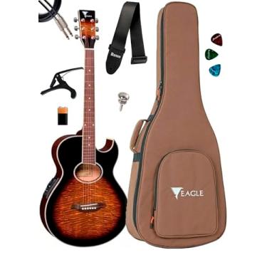 Imagem de Violão Eletroacústico Eagle Gl36 Yb Com Bag + Acessórios