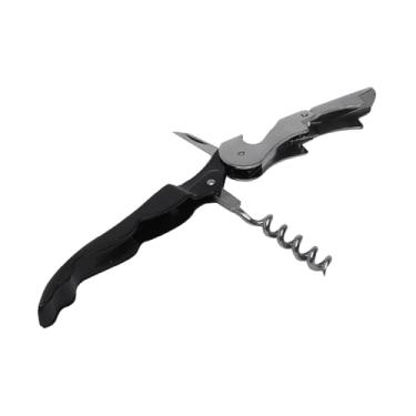 Imagem de WOLFF - Saca-Rolhas de Inox 2 Estágios 13cm x 2cm - Preto