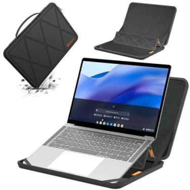Imagem de Smatree Capa protetora rígida de EVA com suporte compatível com Lenovo Yoga Slim 7 Gen 8 de 14 polegadas, para Lenovo 14e Chromebook Gen 2/YogaPro 7i, para Acer Chromebook Vero 514/Chromebook Spin 514