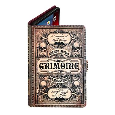 Imagem de Capa para tablet Universal Book Look para iPad, Kindle Fire e 7 a 10 polegadas (Grimoire Magic (tamanho de 24 a 25 cm))