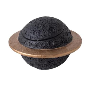 Imagem de predolo Urna funerária compacta para animais de estimação, urna funerária resistente à umidade, cimento, recipiente para armazenamento de cinzas de animais, Preto