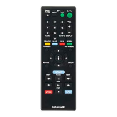 Imagem de VINABTY Novo Rmt-b119a RMT B119a Ajuste remoto substituto para Sony Bdpbx18 3D Blu-ray Bd DVD Player Bdpbx18 Bdp-s590 Bdp-bx510 Bdp-s5100 Bdp-bx110 Bdp-bx310 Bdp-bx59 Bdp-s1100 Bdp-s1100 Bdp-s3100 Bdp-s100. s390 Bdp-s580