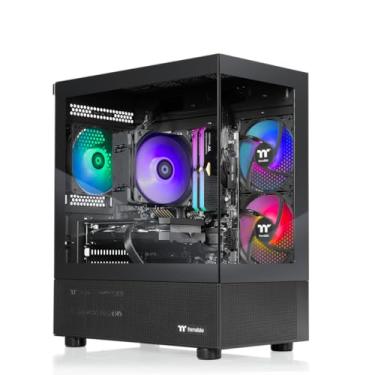 Imagem de Thermaltake LCGS View 7696X-170 Desktop para jogos (AMD Ryzen™5 7600X, memória ToughRam 32GB DDR5 6000MT/s RGB, AMD Radeon™ RX 9060 XT 16GB, 1TB NVMe M.2, WiFi, Windows 11) V17B-B650-96X-LCS