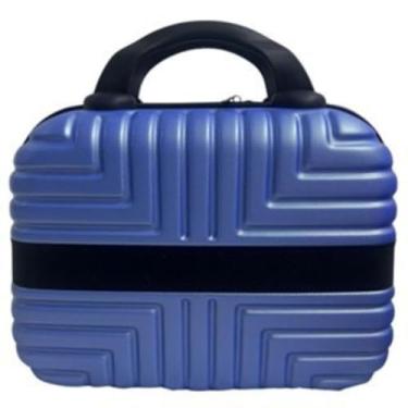 Imagem de Frasqueira Viagem Lazer Trabalho Necessaire Organizador (Azul)