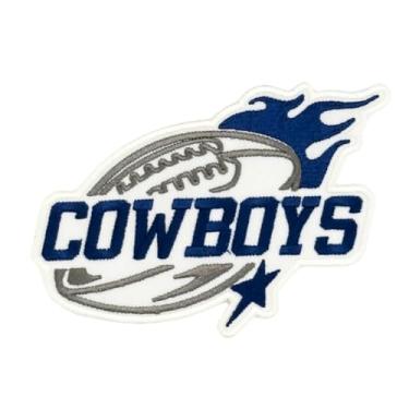Imagem de Siam Accs Rugby Fans Cowboys Football Star Patch bordado time favorito dos fãs de futebol americano, passar a ferro, costurar para roupas, mochilas, jeans, motocicleta, costurar, jaquetas