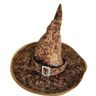 Imagem de Chapéu Seletor mago Bruxo Cosplay Halloween Marrom - Ydh