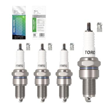 Imagem de Vela de ignição 4PK TORCH F7RTC substitui para NGK 5534/BPR7ES V-line-19, para Bosch 7992/WR5DC 4038/WR5DP, para Champion 332/RN7YC 415/RN9YC 818/RN2C, para Denso W22EPR-U/3088, para ACDel. co R41Cl XLS, OEM