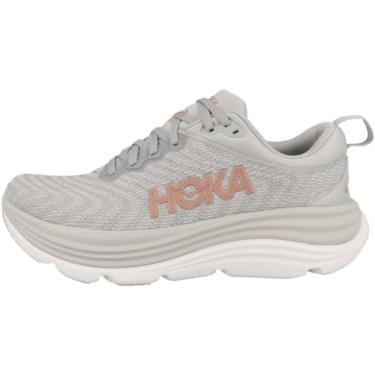 Imagem de HOKA ONE ONE Tênis feminino Gaviota 5, Harbor Mist/ouro rosa, 41