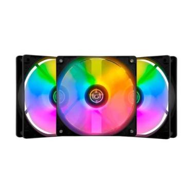 Imagem de Kit 3 Fans TGT Striker Rainbow 120mm - TGT-STK3-BLRBW
