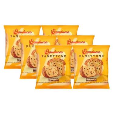 Imagem de 6 Mini Panettone Panetone Bauducco Frutas Cristalizadas 80g - 78919620