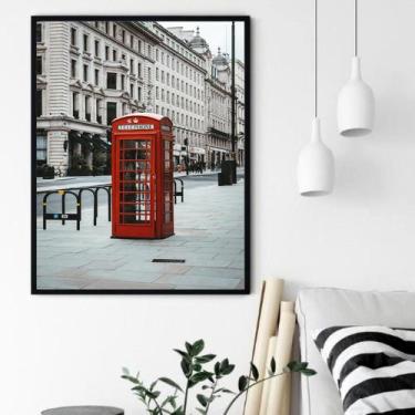 Imagem de Quadro Decorativo Cabine Telefônica Londres - 70x50cm - Quadros On-lin