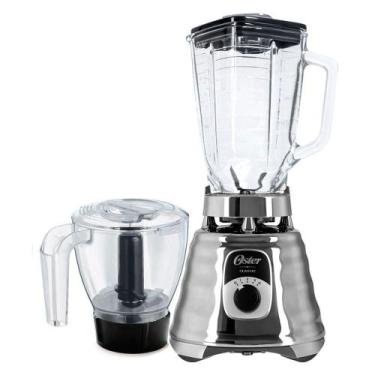 Imagem de Kit Oster New Osterizer Prata Liquidificador E Base Processadora 220V,