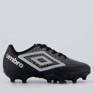 Imagem de Chuteira Umbro X-Diamond Campo Juvenil Preta, 35