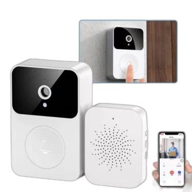 Imagem de Campainha Com Câmera Wifi Sem Fio À Prova D`Água Recarrega