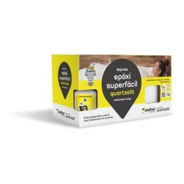 Imagem de Rejunte Epóxi Super Fácil 1Kg Quartzolit Branco
