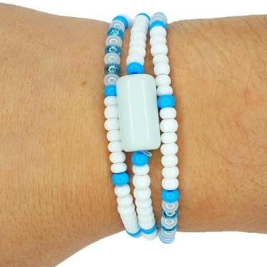 Imagem de Pulseira Guia de Proteção Orixá Oxaguian - Balaio de Santo, 19 cm