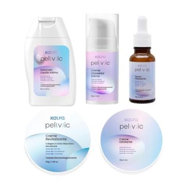 Imagem de Kit Kalya & Pelvic Ritual Íntimo Completo 5 Produtos – Sérum, Creme Uniformizador, Esfoliante, Revitalizante e Sabonete Íntimo Vegano