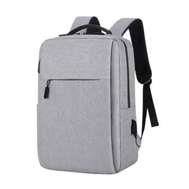 Imagem de Mochila Notebook Slim Reforçada Usb Fone Premium Cinza