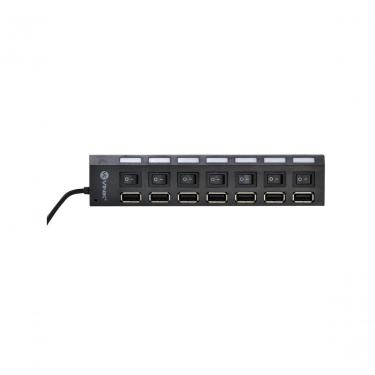 Imagem de Hub Usb 2.0 7 Portas Com Cabo E Led Indicador - Huv-40