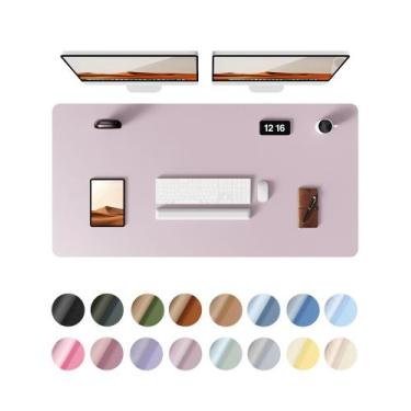 Imagem de Almofada de mesa Ysagi Protetor de couro impermeável 120x60cm cinza