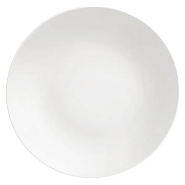 Imagem de Prato Raso Tramontina Leonora Em Porcelana Branca 25cm