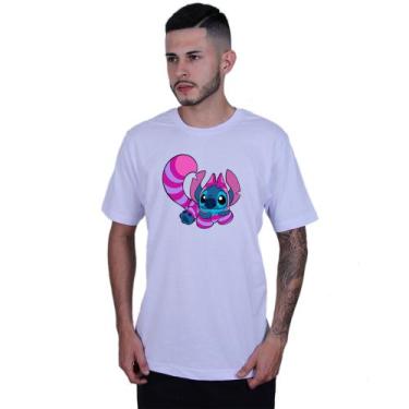 Imagem de Camiseta Unissex Lilo Stitch Raposa - Lafre, Branco, G