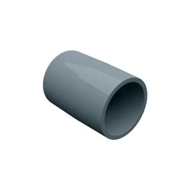 Imagem de Luva Lisa De Encaixe Pvc 1'' Cinza Para Eletroduto Condulete - VICAP