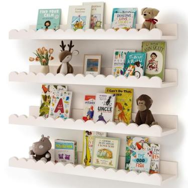 Imagem de Prateleiras de livros de parede Shario Nursery, pacote com 4 unidades 