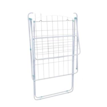 Imagem de Varal Chão Abas Dobrável Grande Super Resistente (Branco maxxi 25kg)