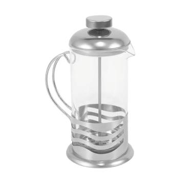 Imagem de Cafeteira Prensa Francesa 600ml Espuma Leite Café Cremoso, Chá Cremeira, Vidro e Aço Inoxidável
