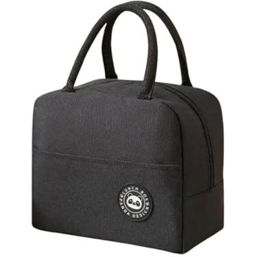 Imagem de Bolsa Termica Porta Marmita a Prova de Vazamentos Trabalho Academia Fitnnes Passeio Praia Termica Lancheira Termica Masculino e Feminino (Preto)