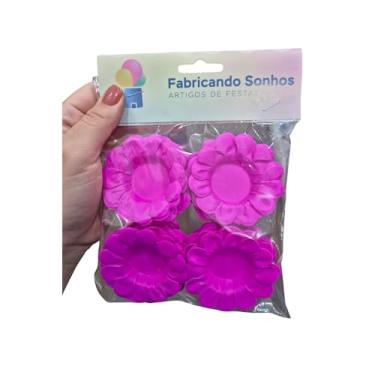 Imagem de Forminhas para Doces Tema Rosa Margarida— Decoração de Festa Infantil, Lembrancinha, Mesa de Doces Personalizada — Kit com 40 unidades