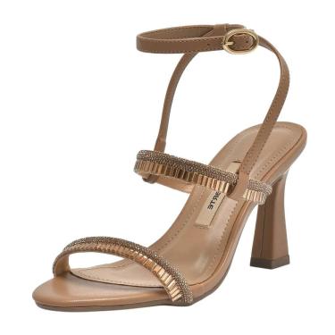 Imagem de Sandália Feminina Salto Médio Fino Elegante Macio Via Marte