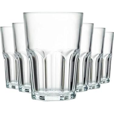 Imagem de Kit de Copos de Vidro Sydney 350ml – Jogo com 6 ou 12 Peças, Design Robusto e Elegante, Vidro Reforçado 4mm para Drinks, Sucos e Whisky