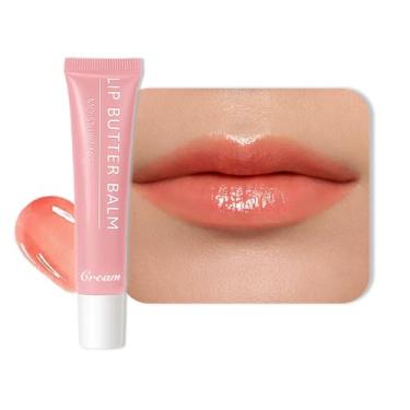 Imagem de Protetor labial hidratante para o verão, brilho labial, protetor labial vegano natural tingido para hidratação instantânea, brilho, hidratação com coloração transparente, suaviza e suaviza os lábios