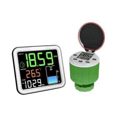 Imagem de Monitor De Nível De Tanque Solar Sem Fio Com Alarme, Display LCD, Sens