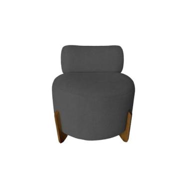 Imagem de Poltrona Monaco Decorativa Bouclé Para Sala, Quarto ou Closet - Estopa