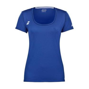 Imagem de Camiseta Feminina Babolat Play Cap Sleeve - Tamanho - P - Azul Marinho