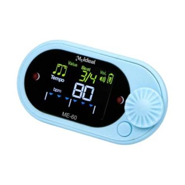 Imagem de menolana Afinador de Metrônomo Digital Metrônomo Eletrônico Afinador Cromático Multifuncional Gerador de Tons Contagem Vocal para Violino Bateria Baixo, Azul
