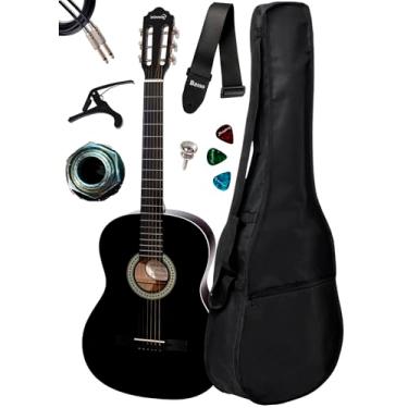 Imagem de Violão Canhoto Elétrico Giannini S14 + Capa E Acessórios (BK)