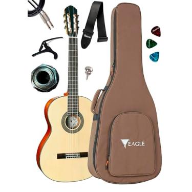 Imagem de Violão Canhoto Eagle Dh69 Eletroacústico Com Bag + Acessórios (NT)