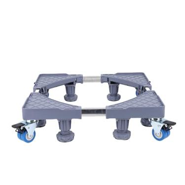 Imagem de Fabater Frigorífico Stand Base Móvel Com 4 Rodas de Bloqueio e 8 Pés Fortes, Mobiliário Ajustável Dolly para Máquina de Lavar Geladeira Máquina de Lavar Stand Pedestal, 396lbs