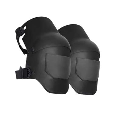 Imagem de ShengQuanHao 2x Acessórios para joelheiras confortáveis ​​de usar Equipamento de proteção resistente para limpeza de pisos e carpetes em casa esportiva, Preto