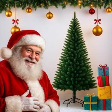 Imagem de Árvore de Natal Artificial 1,80 Cm 600 Galhos Super Cheio Verde Clássi